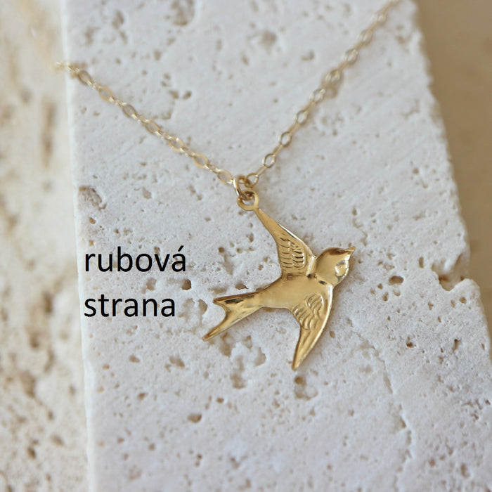 Náhrdelník s vlaštovkou